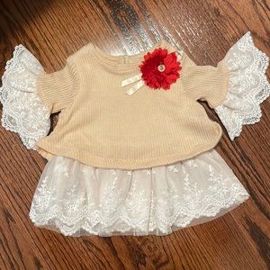 ⭐️ SALE 3/$10❄️6-9month girl fancy sweater